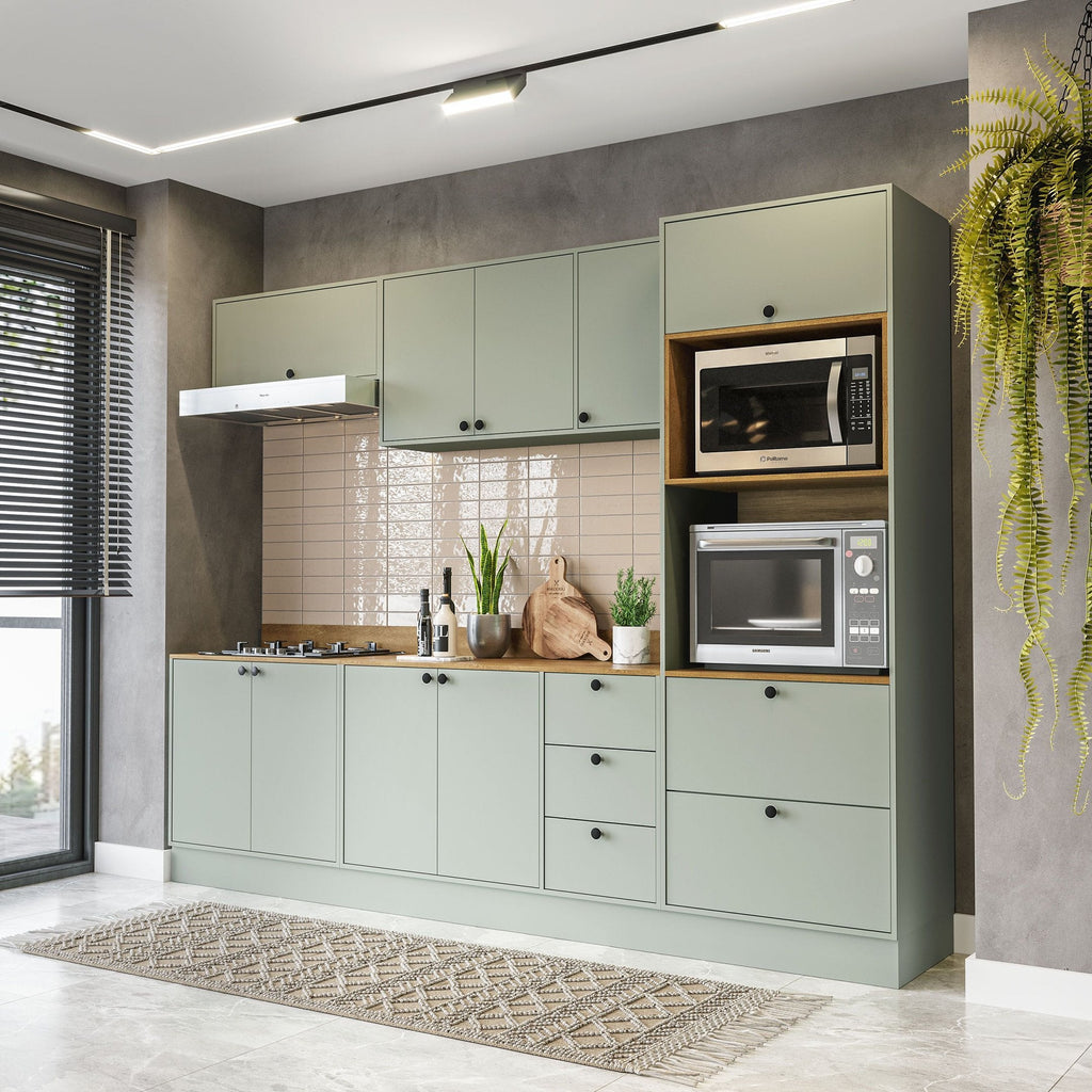 Cozinha Completa Modulada com Rodapé Rubi Yescasa