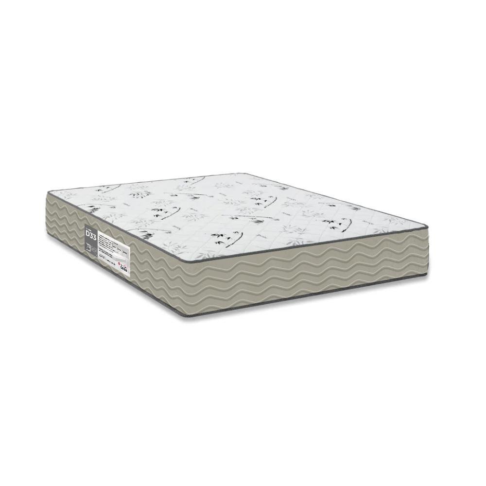 Colchão Casal Espuma D33 One Face e-Shop Casa Suede Bege 17x138x188cm