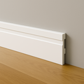 Kit 10 Barras Rodapé Poliestireno 10cm Frisado Branco 2m RM Decor