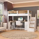 Cama Office Multifuncional Solteiro Adulto Star Plus Casatema MadeiraOriginals Preto