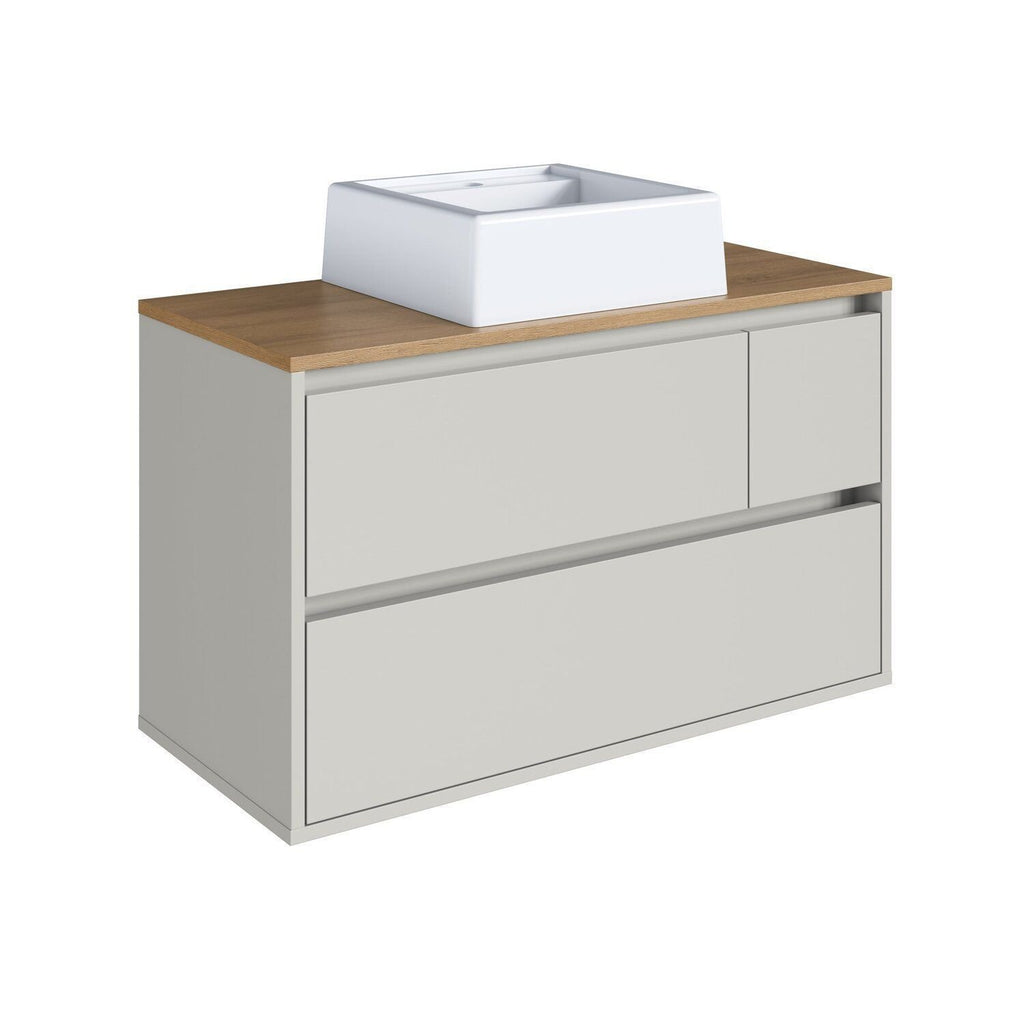 Conjunto para Banheiro Modulado 3 Peças Gabinete Suspenso com Cuba Belarus Art in Móveis 108cm Arenas