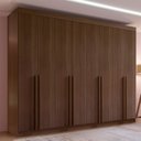 Guarda-Roupa Casal 8 Portas Império D Doro 100% MDF Cinamomo/Off White
