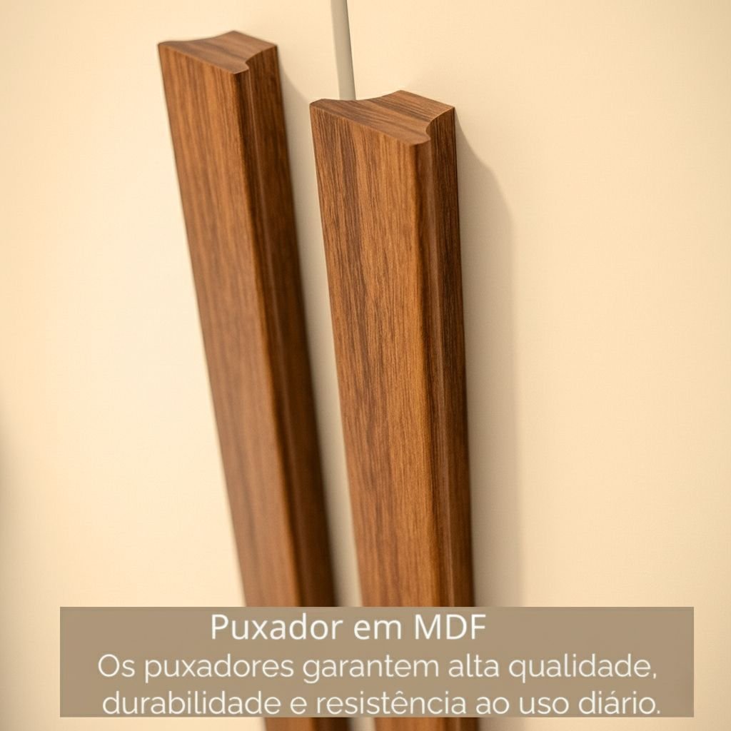 Guarda-Roupa Modulado de Canto 11 Portas 4 Gavetas Paris Maxel Off White/Cinamomo