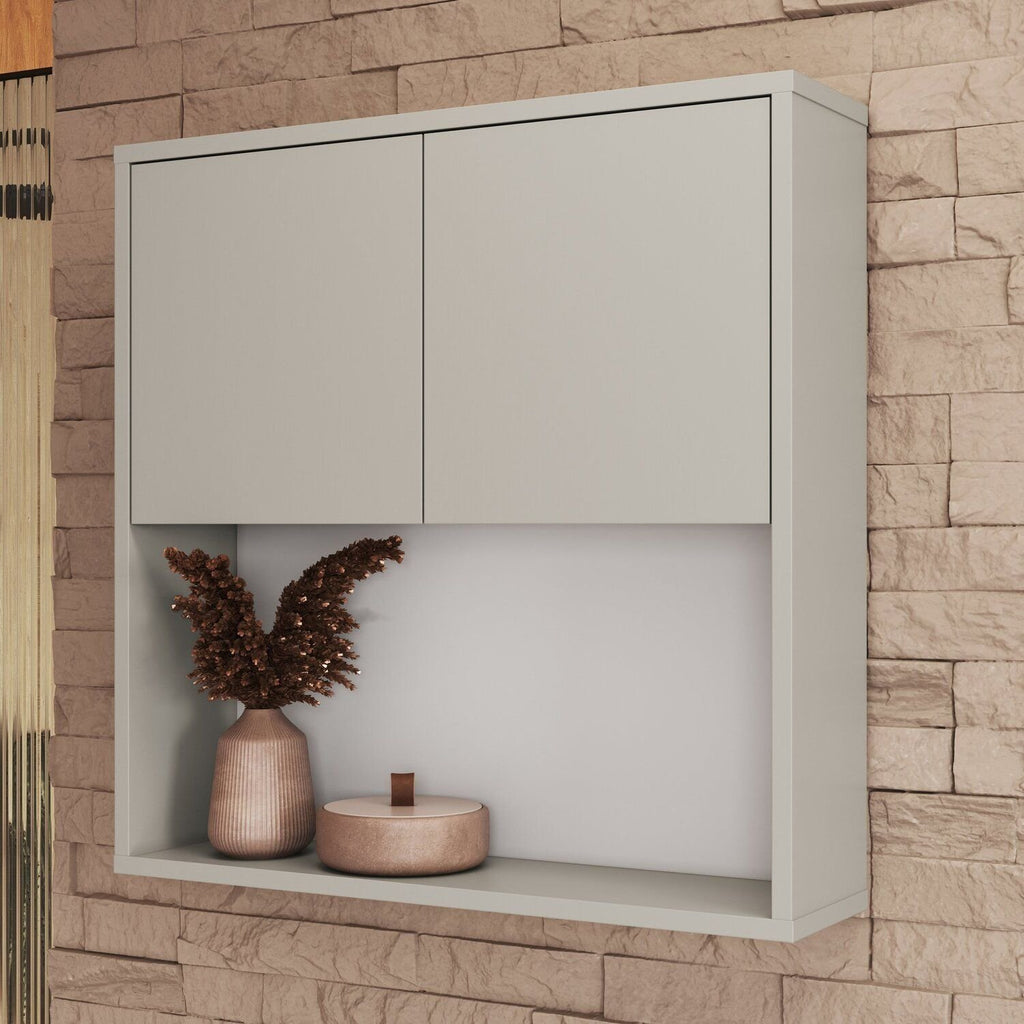 Conjunto para Banheiro Modulado 168cm com 4 Peças Gabinete Suspenso com Cuba Belagavi Art in Móveis Arenas