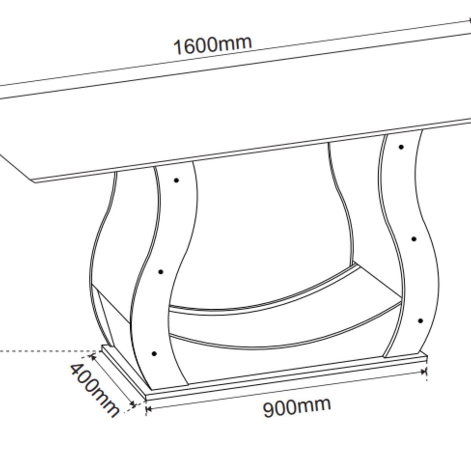 Conjunto Sala de Jantar Mesa Retangular Manuela 160x80 com 6 Cadeiras Yescasa