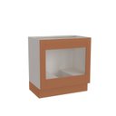 Balcão para Forno de Embutir 80cm sem Tampo Arizona CabeCasa MadeiraOriginals Azul/Branco
