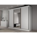 Guarda-Roupa Casal 3 Portas de Correr 6 Gavetas Soberano Novo Horizonte 100% MDF Marrom/Cumaru Fendi