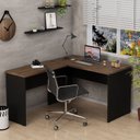 Escrivaninha Mesa Escritório em L Office 120cm Tampo 30mm Netmobil Branco