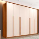 Guarda-Roupa Casal 6 Portas 6 Gavetas Suburban Gold Espresso Móveis 100% MDF Marrom/Freijo/Off White