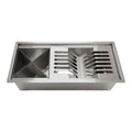 Canal Organizador Gourmet Úmido Escorredor 37,5 cm Aço Inox 304 2 Módulos Tubrax UAC0005-N