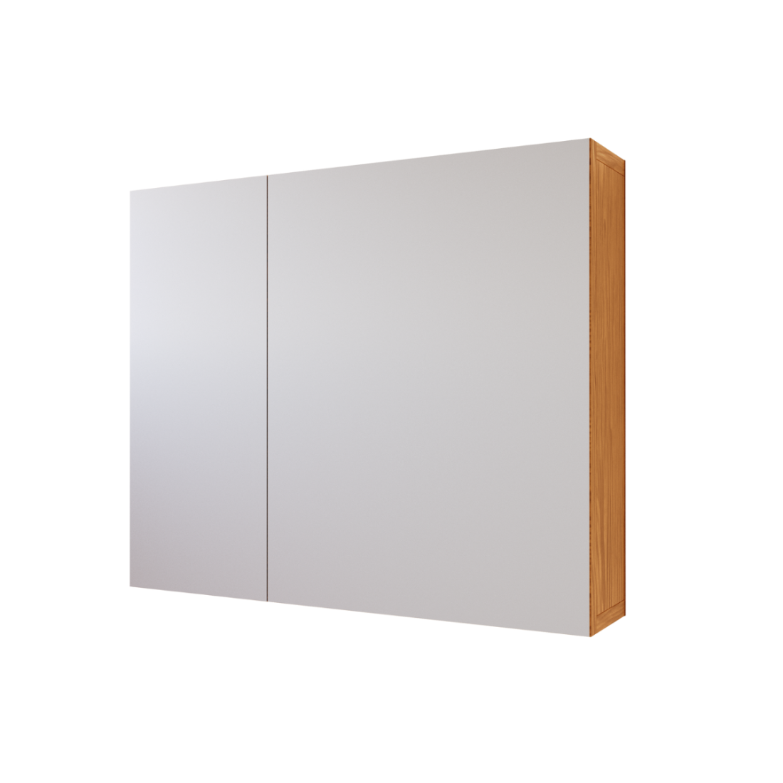 Espelheira para Banheiro Klein JM3 Móveis com Nichos 60cm Freijó/Off White