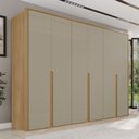 Guarda-Roupa Casal 6 Portas 6 Gavetas 100% MDF Lizz Casa D