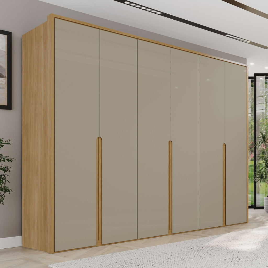 Guarda-Roupa Casal 6 Portas 6 Gavetas 100% MDF Lizz Casa D