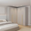 Guarda-Roupa Modulado de Canto 3 Peças 6 Portas Jade CabeCasa MadeiraOriginals