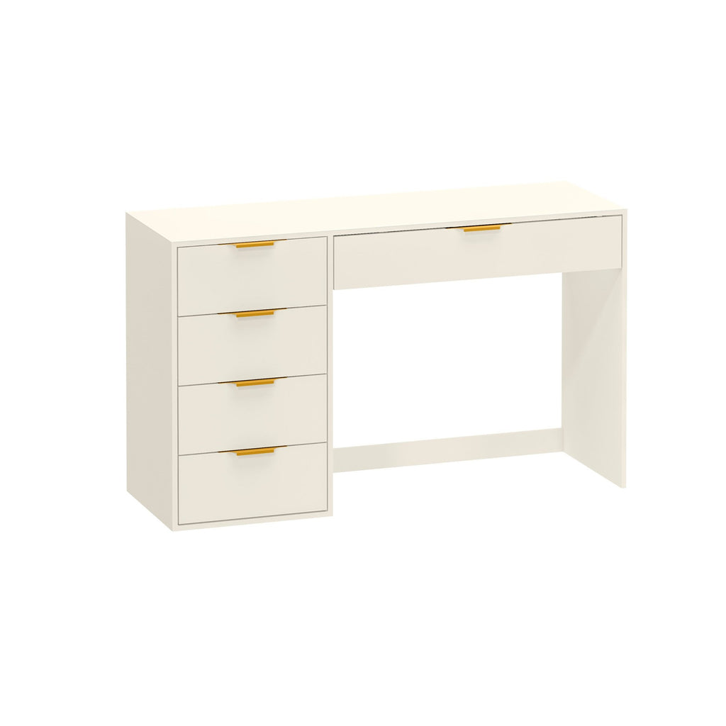 Penteadeira com Porta Objetos 5 Gavetas Vita Yescasa Branco/Off White