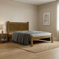 Cama Casal Prisma MDF Jequitibá/Off White J&A Móveis