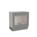 Balcão para Forno de Embutir 80cm sem Tampo Arizona CabeCasa MadeiraOriginals Azul/Branco