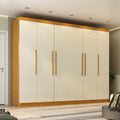 Guarda-Roupa Casal 6 Portas Carnaúba CabeCasa MadeiraOriginals 100% MDF Marrom/Off White
