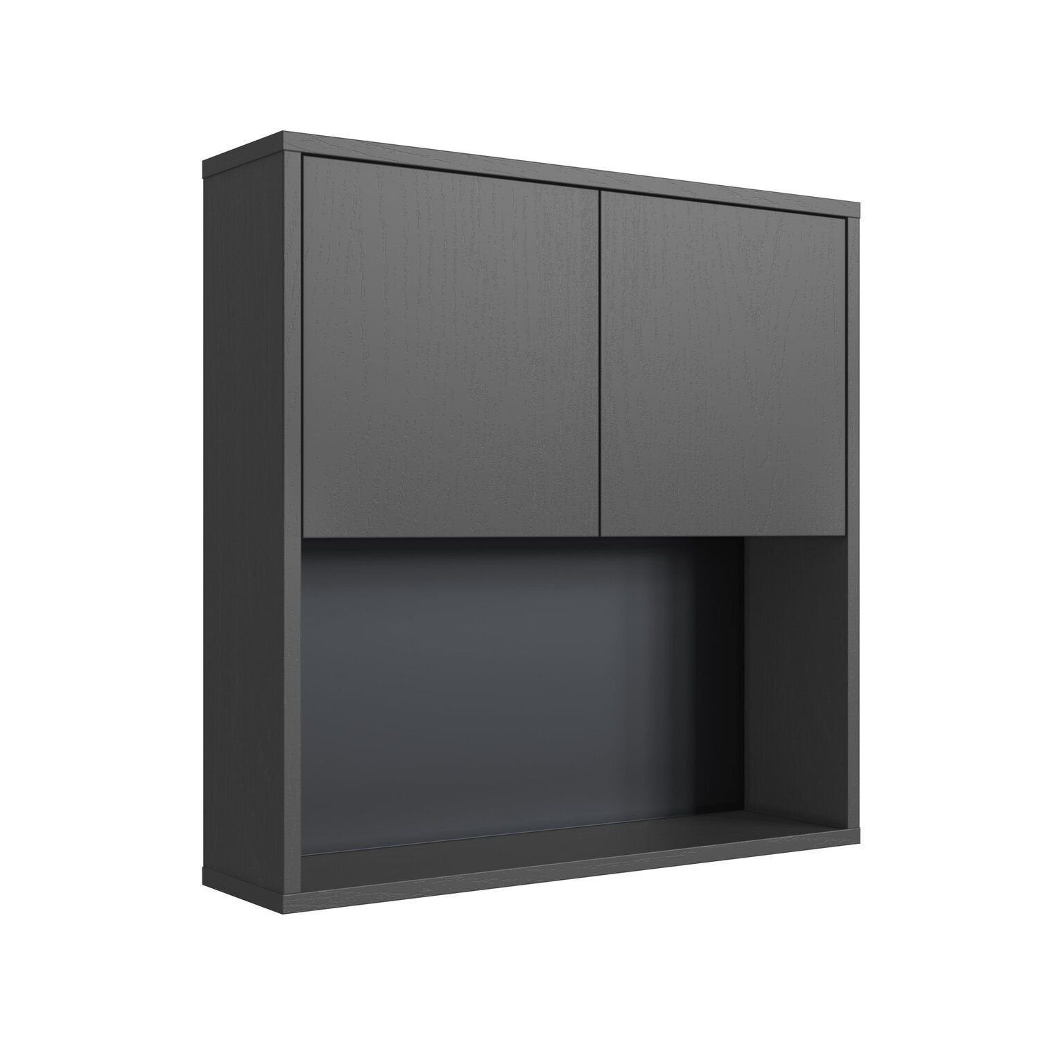 Conjunto para Banheiro Modulado 120cm 3 Peças Gabinete Suspenso com Cuba Bahamas Art in Móveis Grafite
