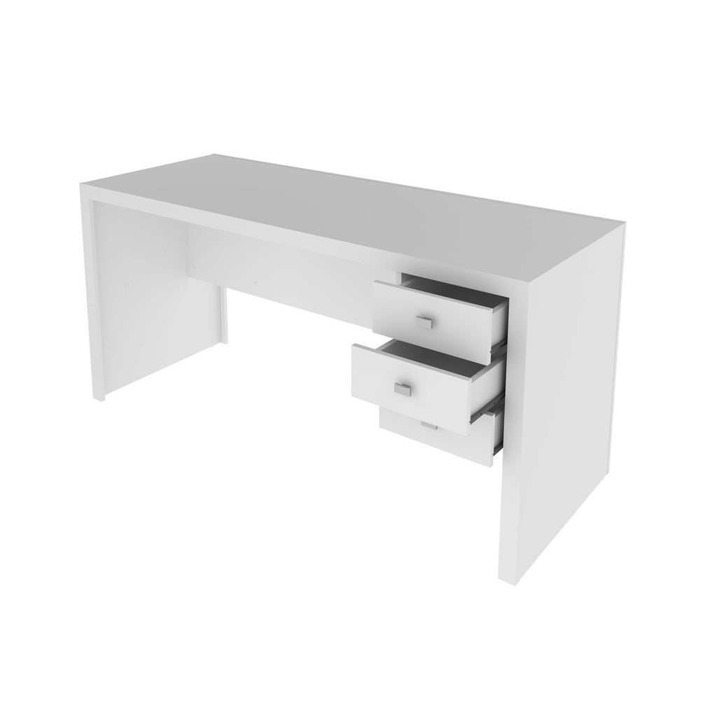 Escrivaninha Mesa Escritório Reversível ME4113 3 Gavetas 155cm Tecno Mobili
