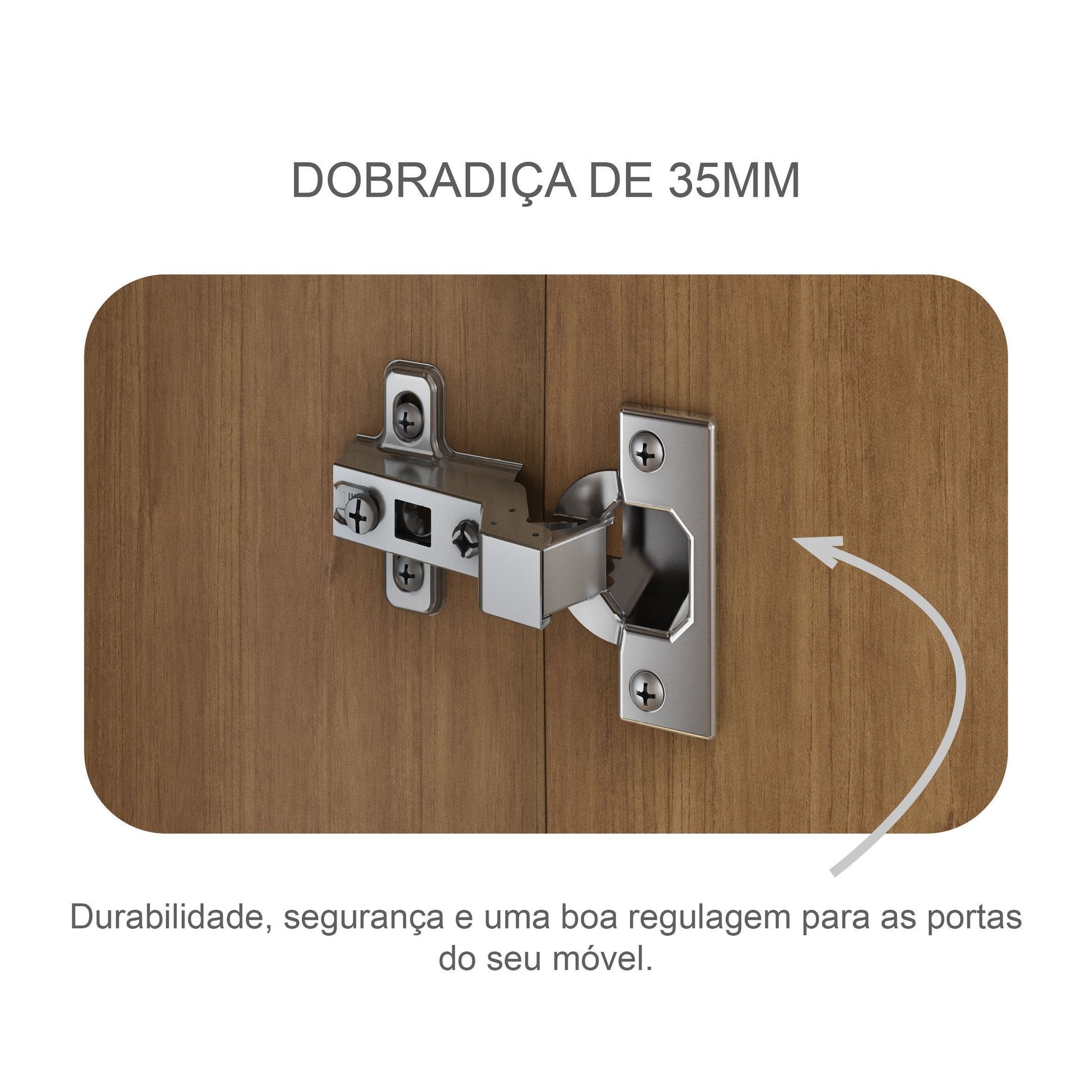 Guarda-Roupa Casal 6 Portas 6 Gavetas com Espelho Reno Novo Horizonte 100% MDF Marrom/Cumaru/Fendi