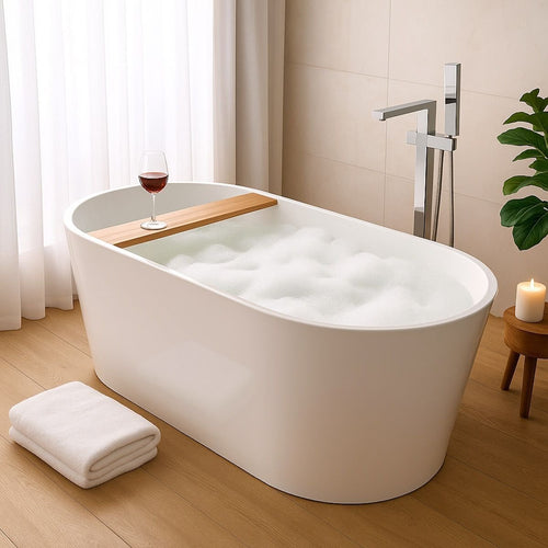 Banheira Imersão Freestanding Acrílica Premium 150cm Smart Norte