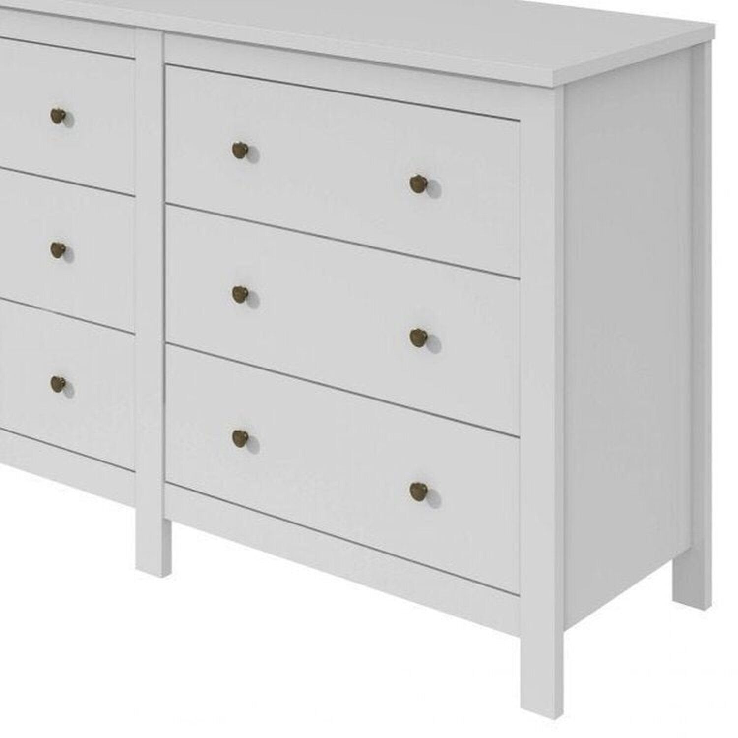 Kit 2 Cômodas 6 Gavetas Quarto Infantil Maggiore New Branco Móveis Lopas