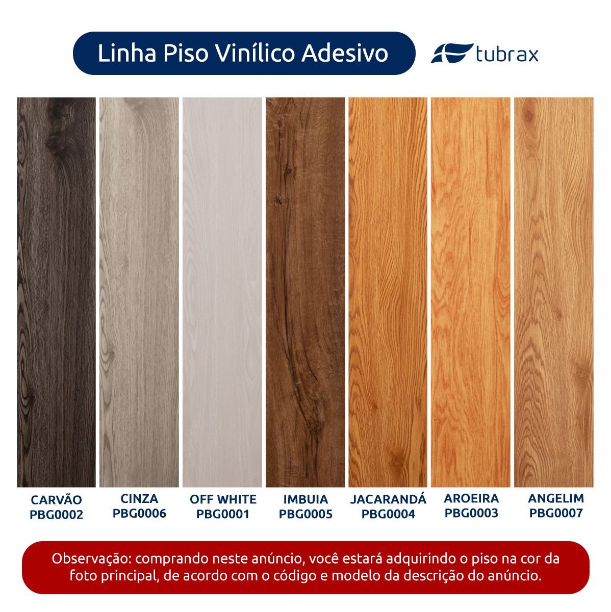 Piso Vinílico Autocolante Amadeirado Régua M² Tubrax