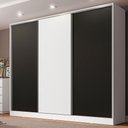 Guarda-Roupa Casal Royale 100% MDF Madesa 3 Portas de Correr 4 Gavetas 8 Prateleiras